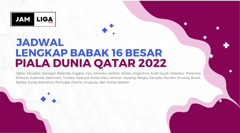 Jadwal Lengkap 16 Besar Piala Dunia Qatar 2022